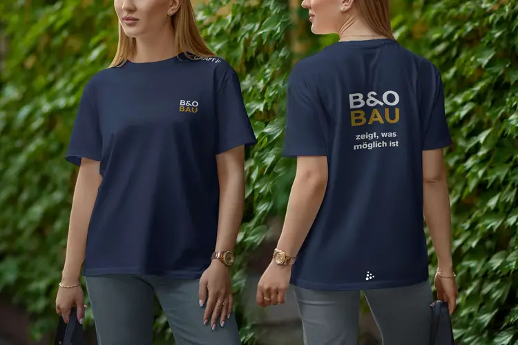 B & O Bau Textildruck T-Shirts